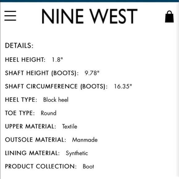 NINE WEST FELIPE OVER THE KNEE BOOTS 🖤 - Picture 5 of 5